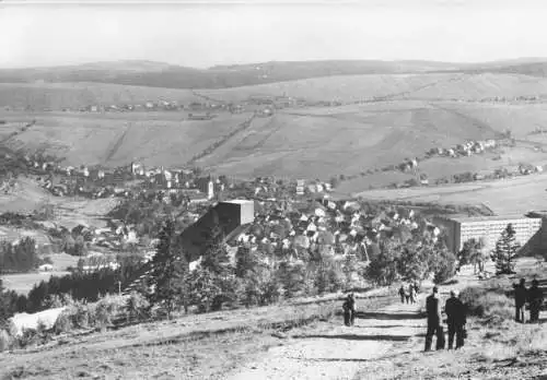 AK, Kurort Oberwiesenthal, Gesamtansicht vom Eckbauer, 1985
