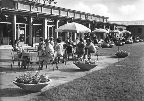 AK, Klink Kr. Waren Müritz, FDGB-Urlaubersiedlung, An der Wandelhalle, 1967