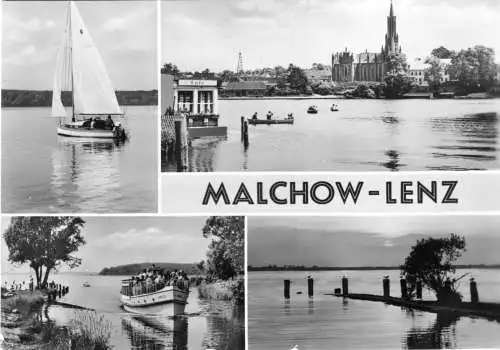 AK, Malchow Kr. Waren Müritz, OT Lenz, vier Abb., 1984