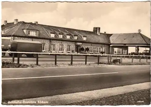 AK, Köckern, Autobahn - Raststätte, 1959