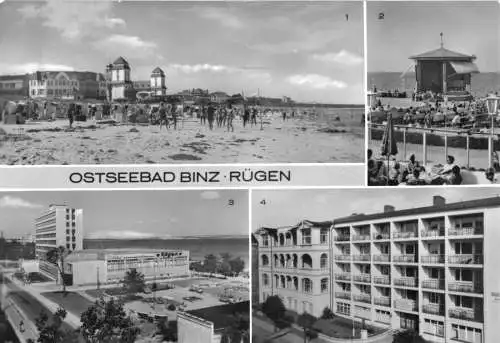AK, Ostseebad Binz auf Rügen, vier Abb., 1985