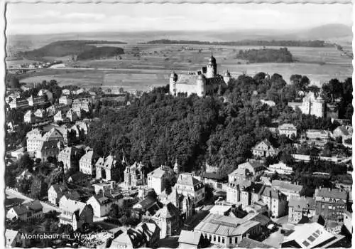 AK, Montabaur Ww., Luftbildteilansicht, 1960