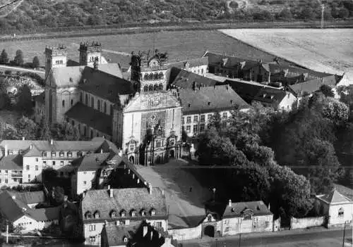 AK, Trier, Basilika St. Matthias und Jugendwohnheim, Luftbild, um 1978