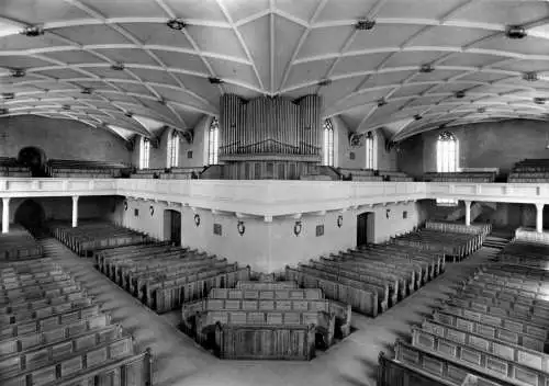 AK, Freudenstadt Schwarzwald, Ev. Stadtkirche, Innenraum, um 1970