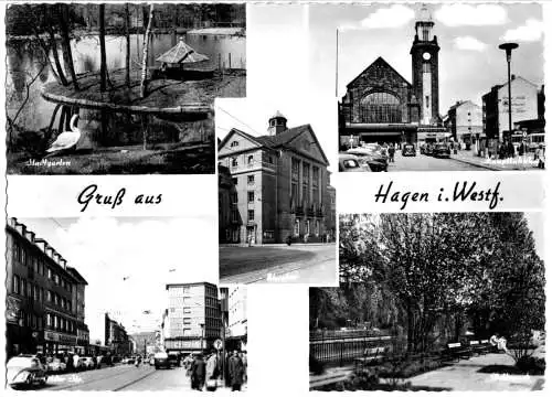 AK, Hagen Westf., fünf Abb., 1960