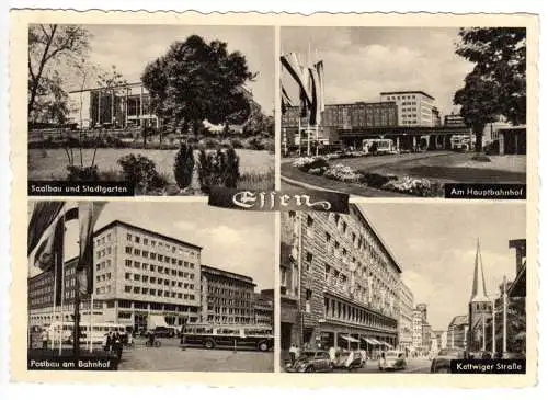 AK, Essen, vier Abb., 1955
