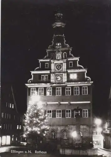 AK, Esslingen am Neckar, Rathaus, Weihnachtmotiv, Weihnachtsgrüße, 1979