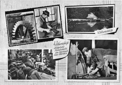 AK, Idar - Oberstein, Weiherschleife, fünf Abb., gestaltet, 1967