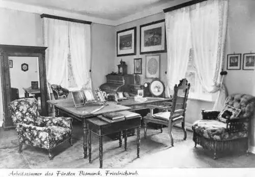 AK, Aumühle, Schloß Friedrichsruh, Arbeitszimmer Fürst Bismarck, um 1970