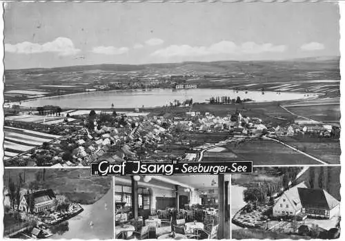 AK, Seeburg bei Duderstadt, "Graf Isang", Seeburger See, vier Abb., 1969