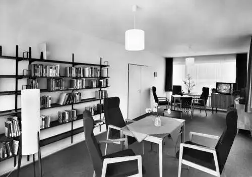 AK, Aachen, Altenheim "Haus Hörn", Innenansicht, um 1977