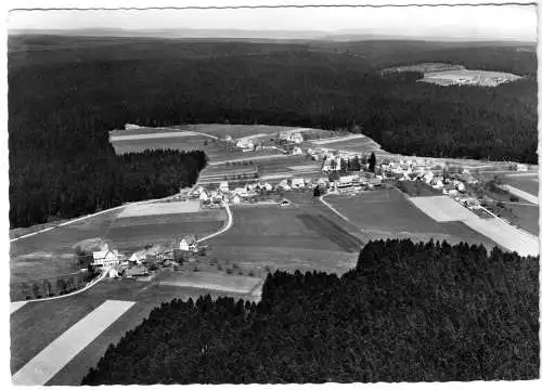 AK, Schömberg Schwarzwald bei Freudenstadt, Luftbildtotale, 1971