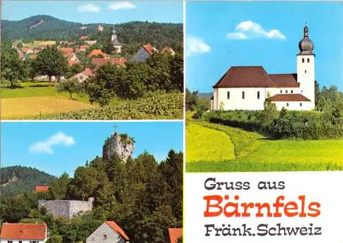 AK, Bärnfels Fränk. Schweiz, drei Abb., 1981