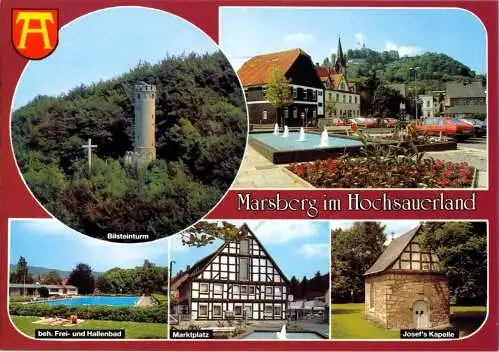 AK, Marsberg Hochsauerland, fünf Abb., 1992