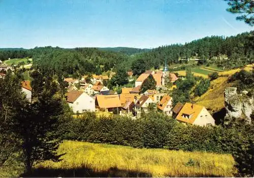 AK, Obertrubach Fränk. Schweiz, Teilansicht, um 1980
