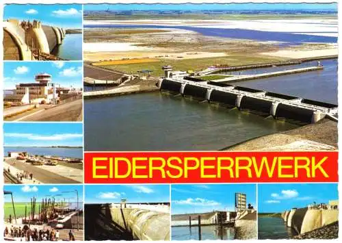 AK, Vollerwiek, Eidersperrwerk, acht Abb., 1995