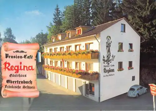 AK, Obertrubach Fränk. Schweiz, Gasthof - Pension - Café "Regina", um 1980