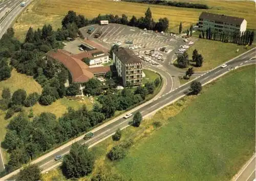 AK, Kassel, Autobahn Rasthaus Kassel, Luftbildansicht, um 1970