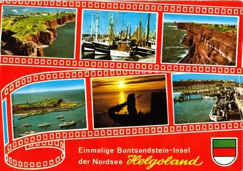 AK, Nordseeinsel Helgoland, sechs Abb., gestaltet, 1979