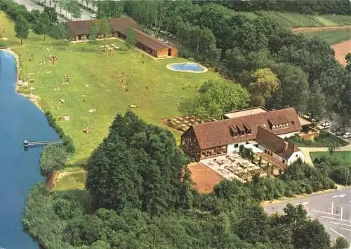 AK, Netteltal 1 - Hinsbeck, Hotel-Restaurant "Strandbad Krickenbeck", Luftbild