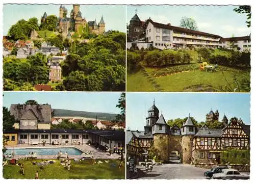 AK, Braunfels Lahn, vier Abb., um 1965