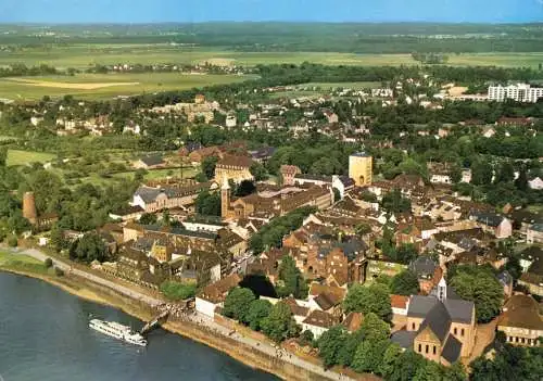 AK, Düsseldorf - Kaiserwerth, Luftbildansicht, 1986
