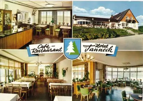 AK, Neu Schulenberg Post Altenau, Gaststätte "Tanneck", vier Abb., um 1970