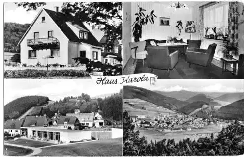 AK, Willingen Hochsauerland, Haus Karola, vier Abb.,