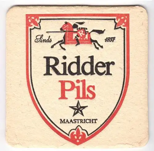 Bierdeckel, Ridder Pils, Maastrich, um 1995