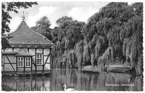 AK, Stadthagen, Schloßcafé, 1958
