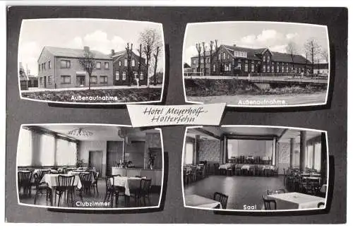 AK, Holterfehn Ostfr., Hotel Meyerhoff, vier Abb., um 1963