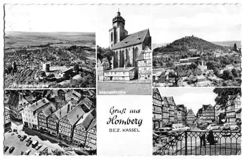 AK, Homberg Bz. Kassel, fünf Abb., 1964
