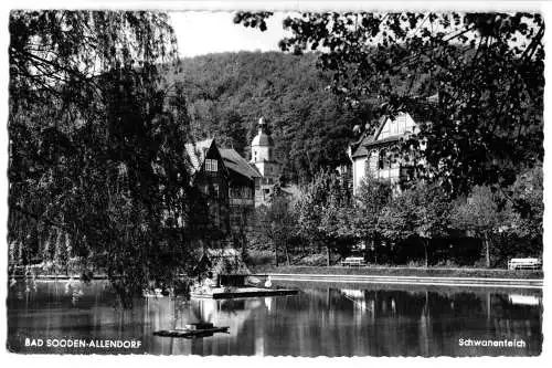 AK, Bad Harzburg, Straßenansicht mit Schwebebahn, 1962