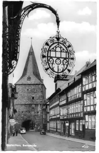 AK, Goslar Harz, Breitestr., um 1961