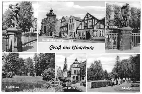 AK, Bückeburg, sechs Abb., 1960