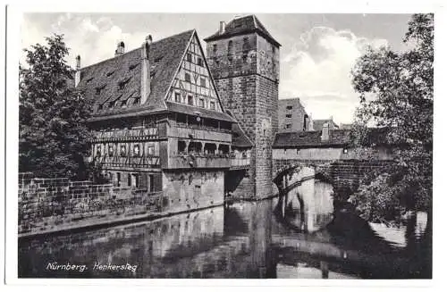 AK, Nürnberg, Henkersteg, um 1940