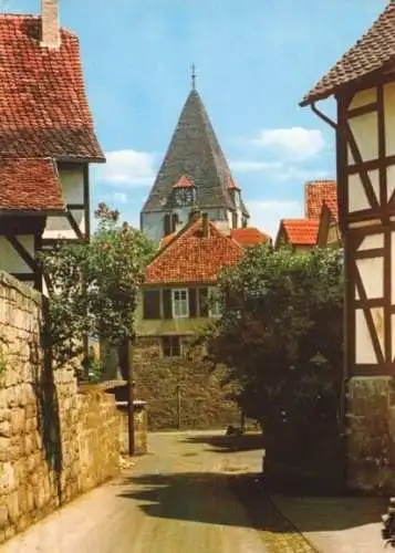 AK, Oberkaufungen Kassel, Strassenpartie, 1987