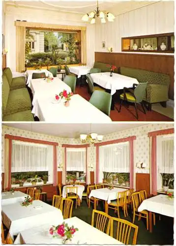 AK, Lübeck, Hotel "Lindenhof", Lindenallee 1a, Innenansichten, 2 Abb., um 1978