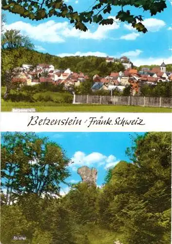 AK, Betzenstein Fränk. Schweiz, zwei Abb., 1974