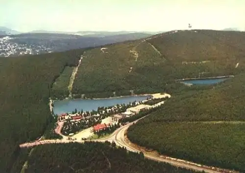 AK, Hahnenklee-Bockswiese, Sporthotel, Luftbild, 1974
