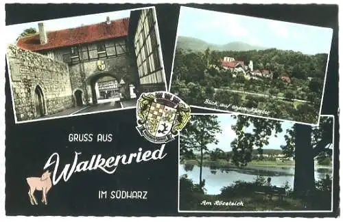 AK, Walkenried, 3 Abb., u.a. Kloster, 1971