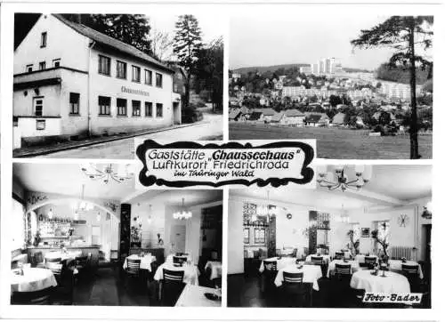 AK, Friedrichroda Thür. Wald, vier Abb., Gaststätte Chausseehaus, 1985