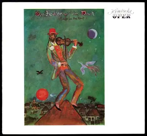 Theaterprogramm, Komische Oper Berlin, Der Fiedler auf dem Dach, 1983