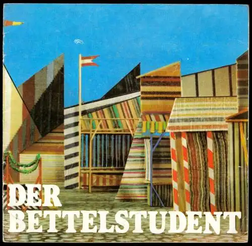 Theaterprogramm, Komische Oper Berlin, Der Bettelstudent, 1981