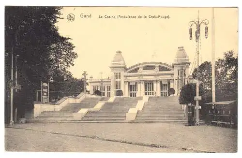 AK, Gent, Gand, Le Casino (Ambulance de la Croix-Rouge), Version 2,  1915