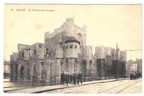 AK, Gent, Gand, Le Chateau des Comtes, 1914