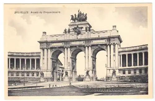 AK, Brüssel, Bruxelles, Arcade du Cinquantenaire, ca. 1915