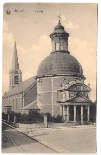 AK, Waterloo, L' église, 1917
