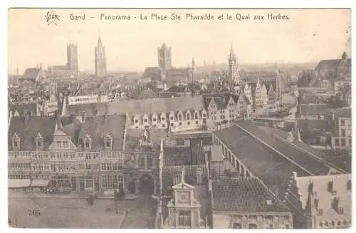 AK, Gand, Gent, Panorama, 1914