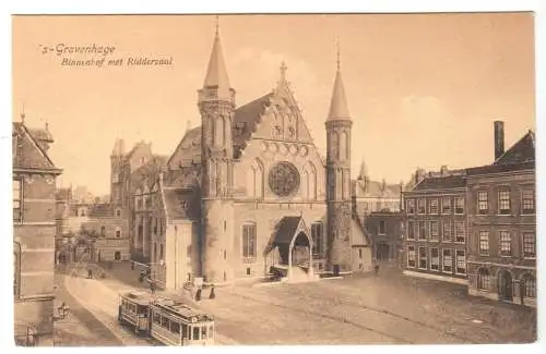 AK, Den Haag, 's-Grevenhage, Binnenhof met Ridderzaal, 1909